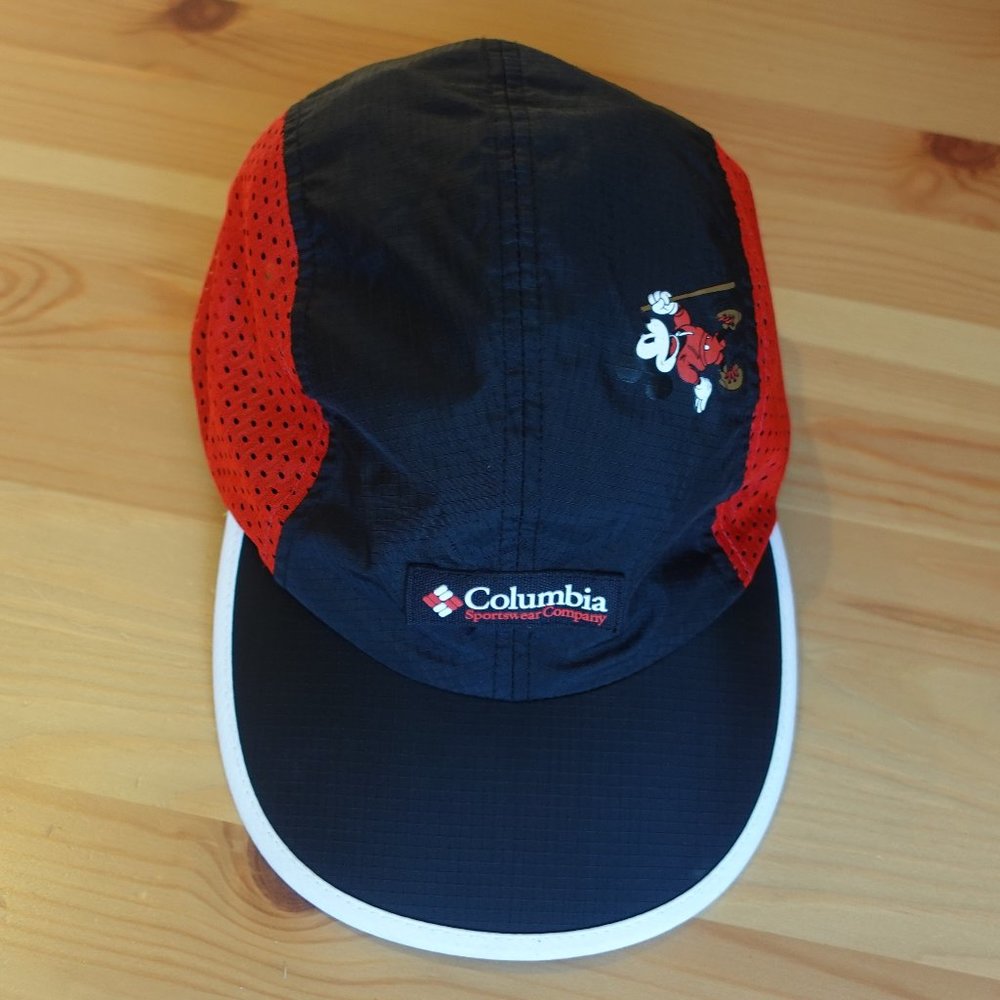 Columbia Disney Mickey Mouse Collection Shredder Hat Cap One Size Red Black